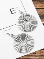 The Shimmery Hypnosis - Silver Elegant Earrings