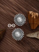 The Little Pearl Button Studs - Tiny Trinket Earrings