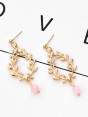 The Converging Golden Branches - Golden Casual Earrings