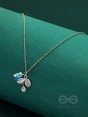 Frozen Forest- Silver and Blue Beads Necklace