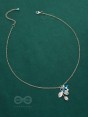 Frozen Forest- Silver and Blue Beads Necklace