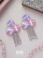 Karutaka - The Clover Leaf - Sequins And Beads Hand Embroidered Earrings (Multicolor)