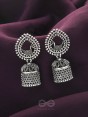 The Heavenly Swing- Oxidised Jhumka Earrings