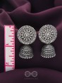 The Sun Glare- Oxidised Jhumka Earrings