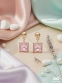The Foggy Mirror- Golden Embellished Earrings