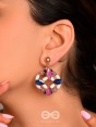 The Rainbow Wreath- Golden Embellished Earrings