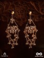 Abhrita - The Gleaming Layers - Golden Embellished Earrings