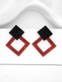 The Geometric Chic - Leopard Acrylic Studs