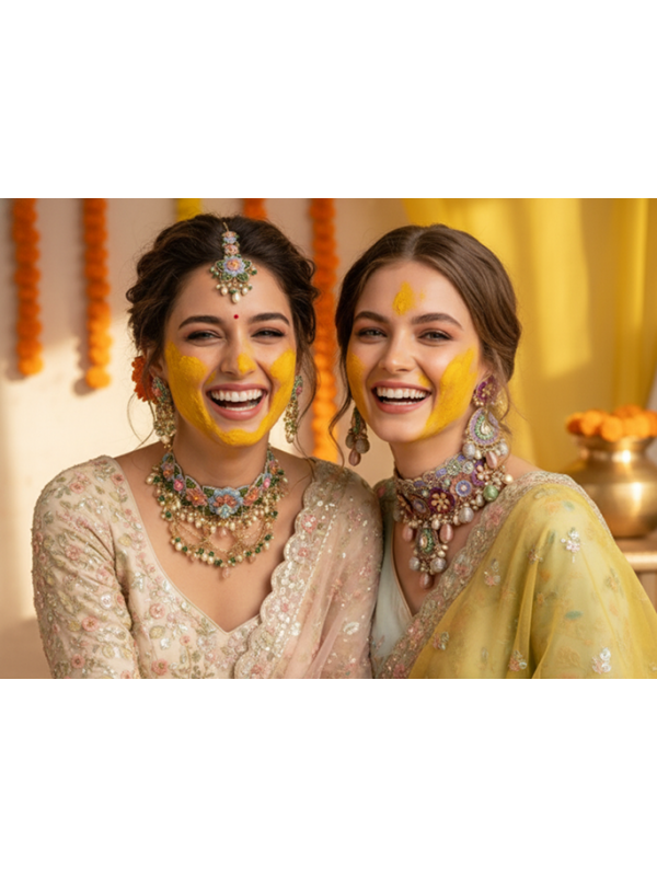 A GLISTENING BLACK PEONY - GOLDEN PEARL NECKPIECE 