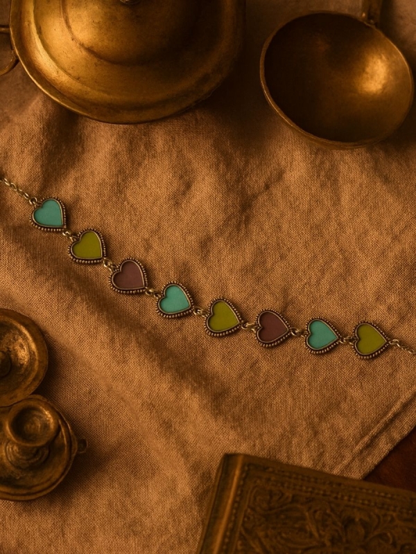 The Splendid Skyline- Silver Embellished Bracelet