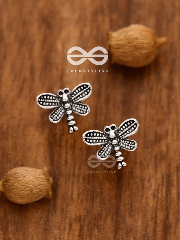 The Little Dragonflies - Tiny Trinket Earrings