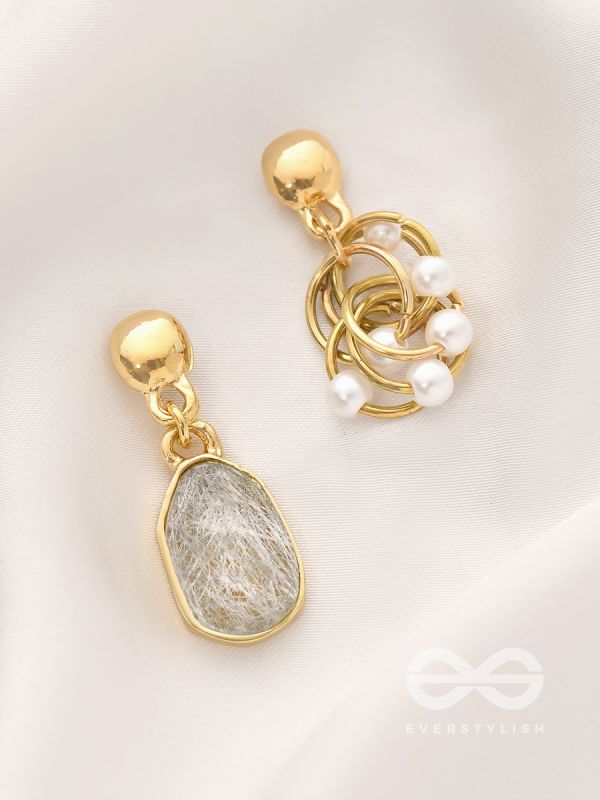 The Entangled Glamour - Statement Golden Earrings