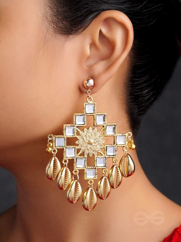 The Golden Glory- Golden Statement Earrings