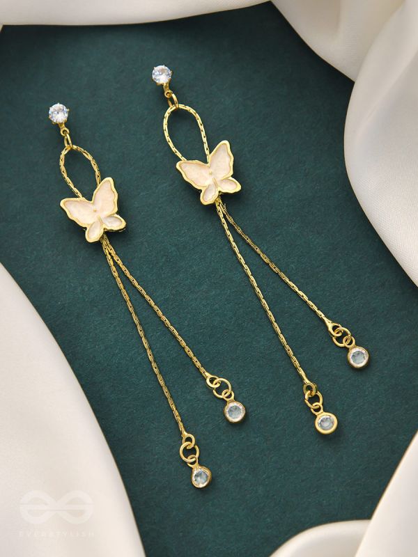 The Social Butterfly- Golden Statement Earrings