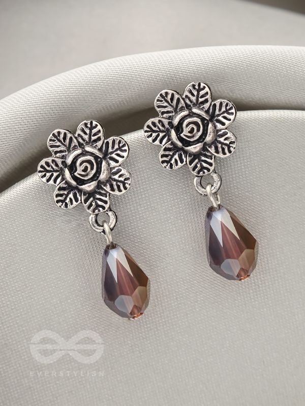 The Frosted Flower- Tiny Trinket Earrings (Lavender)