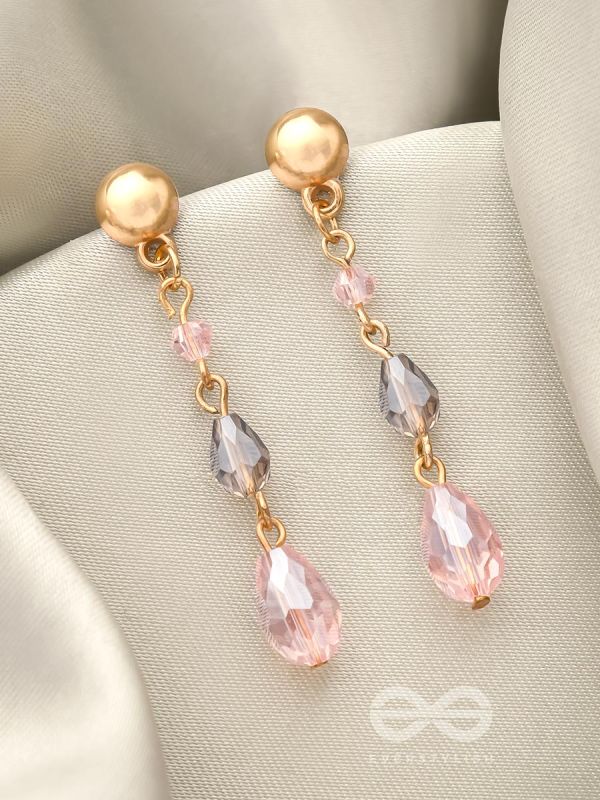 The Honeydew- Golden Glass Beads Earrings