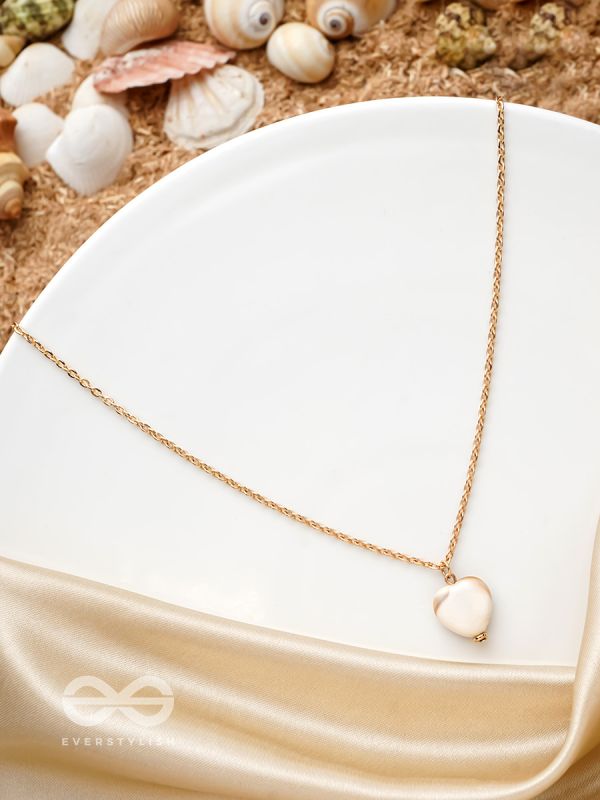 The Ivory Beach- Golden Embellished Necklace