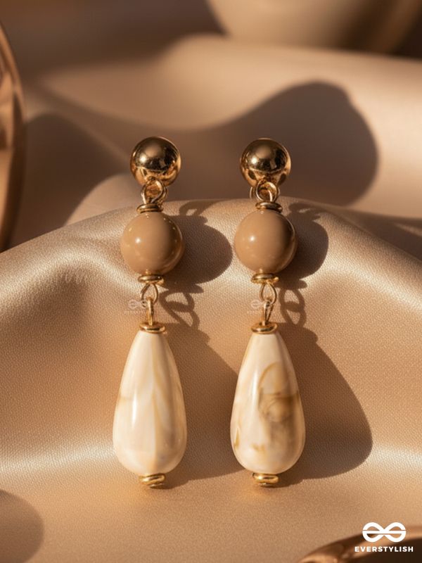 THE COASTAL DUNES - GOLDEN EMBELLISHED EARRINGS