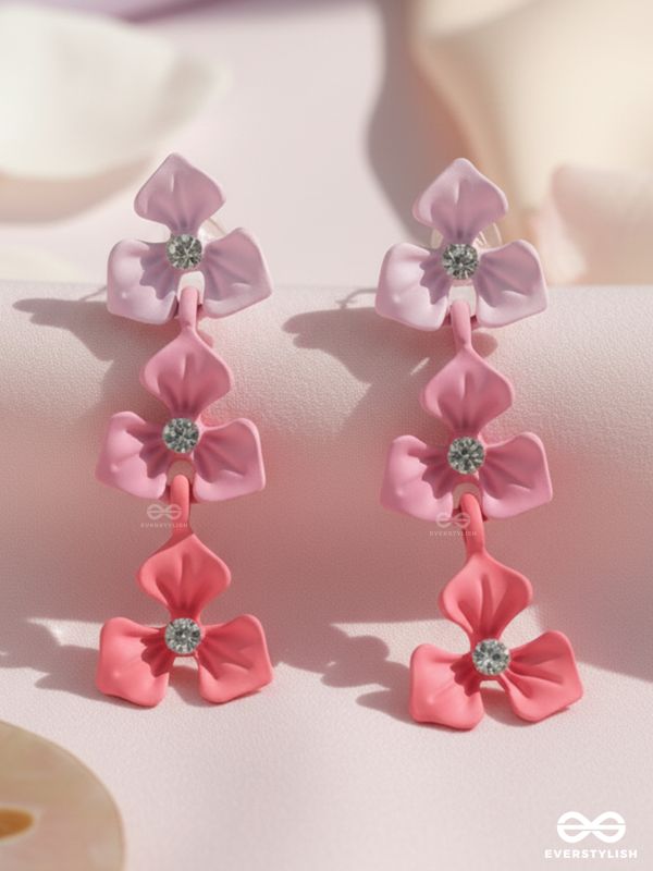 THE CHERRY BLOSSOMS - ELEGANT ACRYLIC EARRINGS