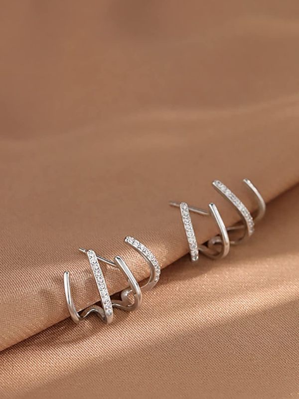 Claws Of Destiny - Silver Stud Earrings
