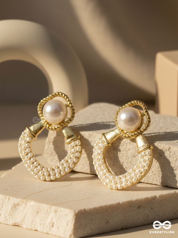 Celestial Pearls- Elegant pearl earrings