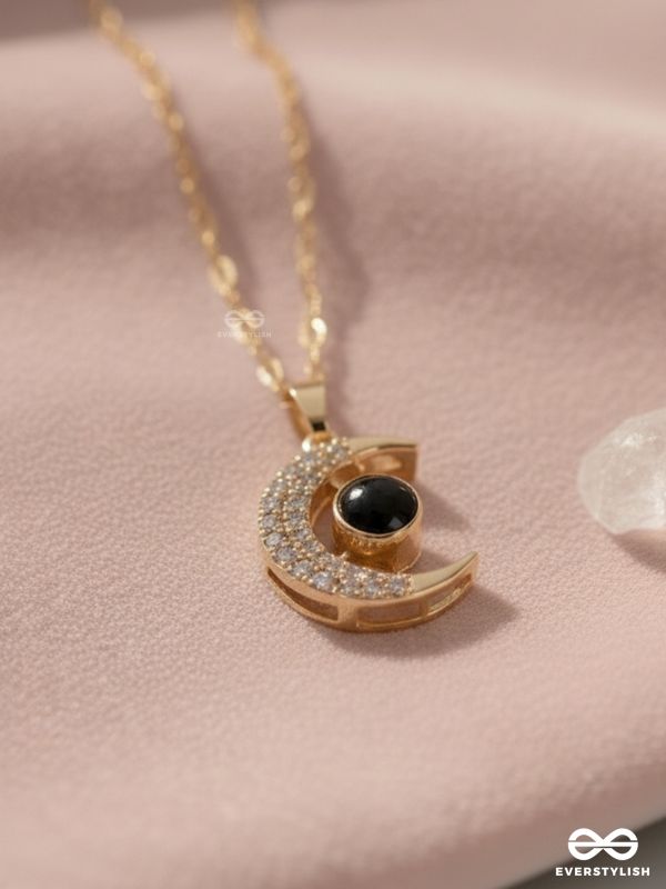 Lunar Glow - Crescent Moon Pendant