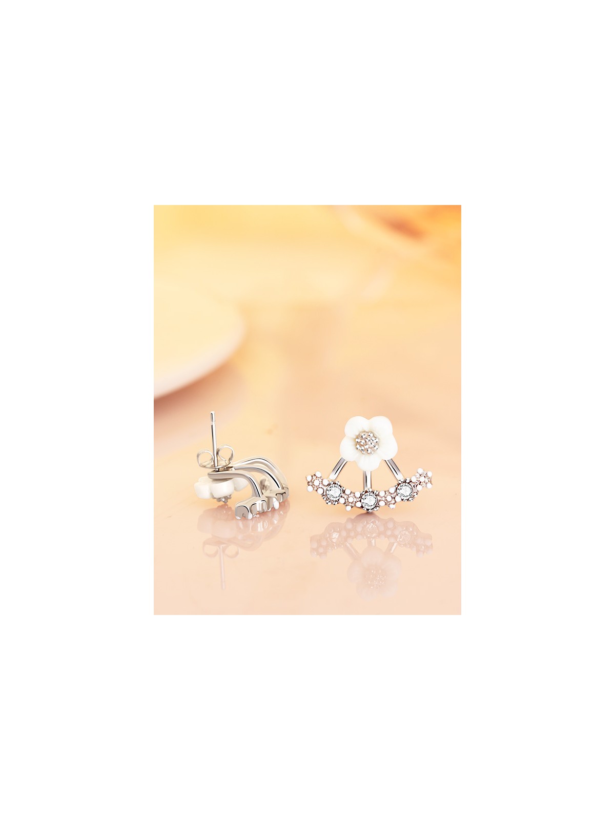 Enamored Anchor CZ Earrings