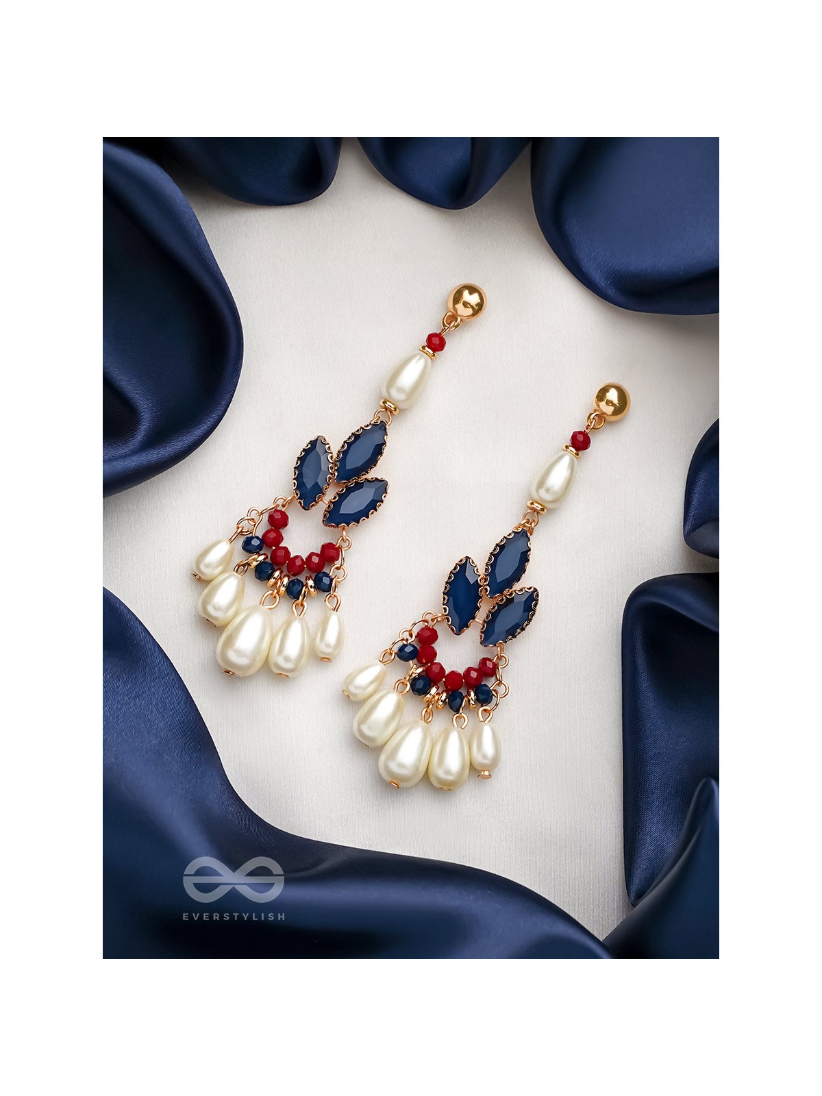 The Shrinking Violet- Golden Pearl Earrings