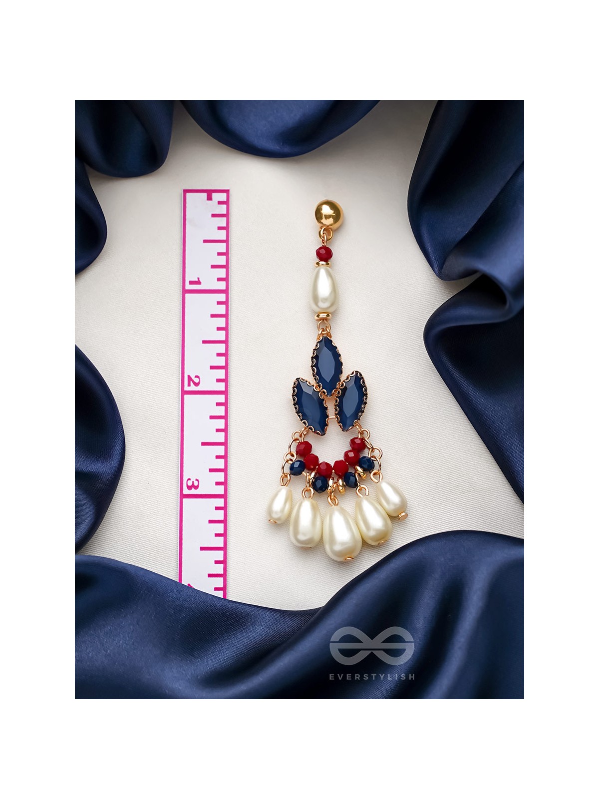 The Shrinking Violet- Golden Pearl Earrings