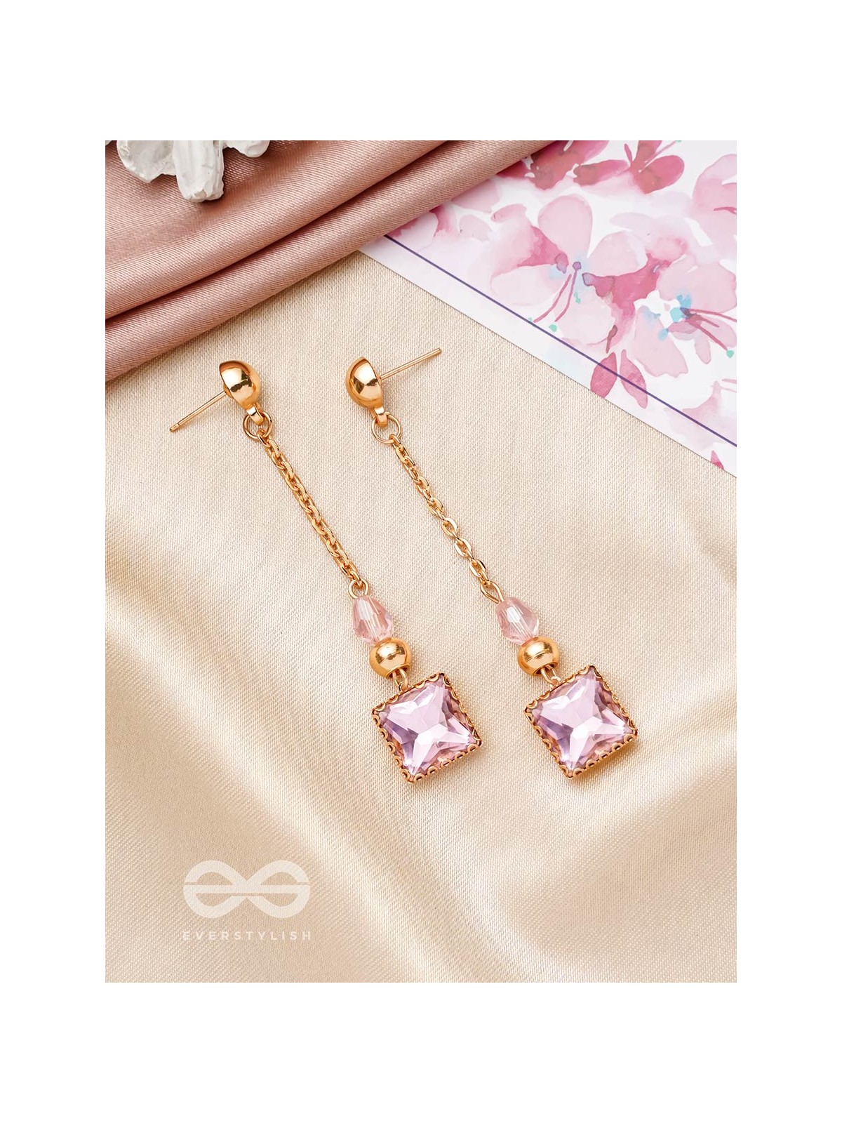 The Panama Queen- Golden Embellished Earrings