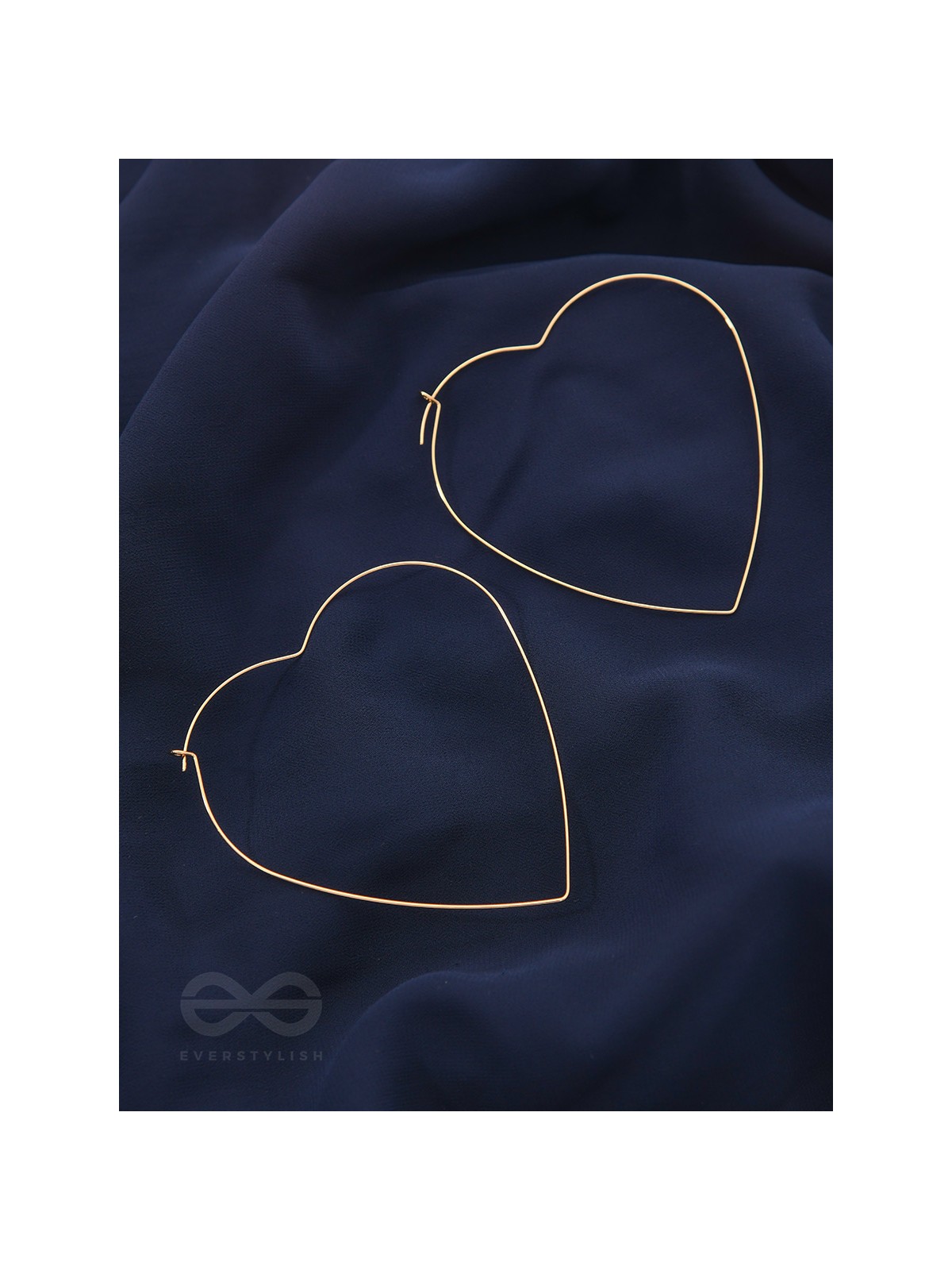 Seeking love from Universe, Oversized Heart Hoops