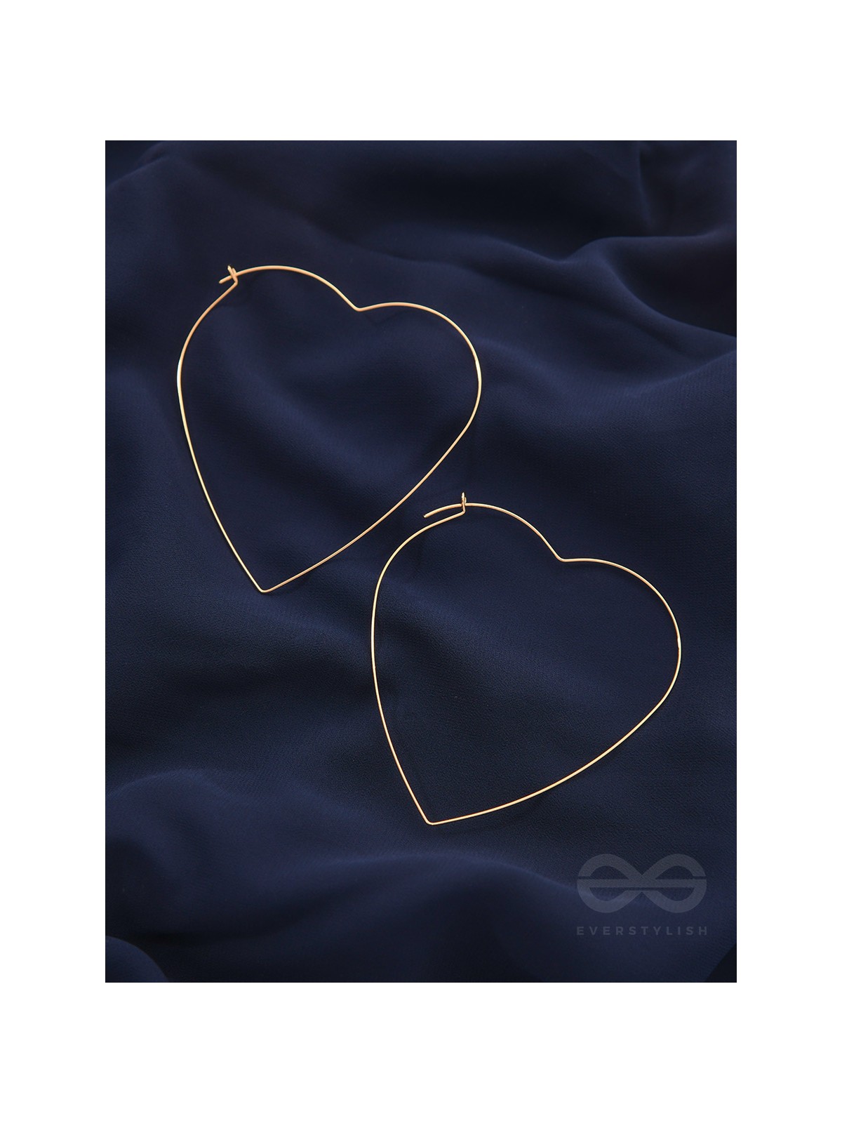 Seeking love from Universe, Oversized Heart Hoops