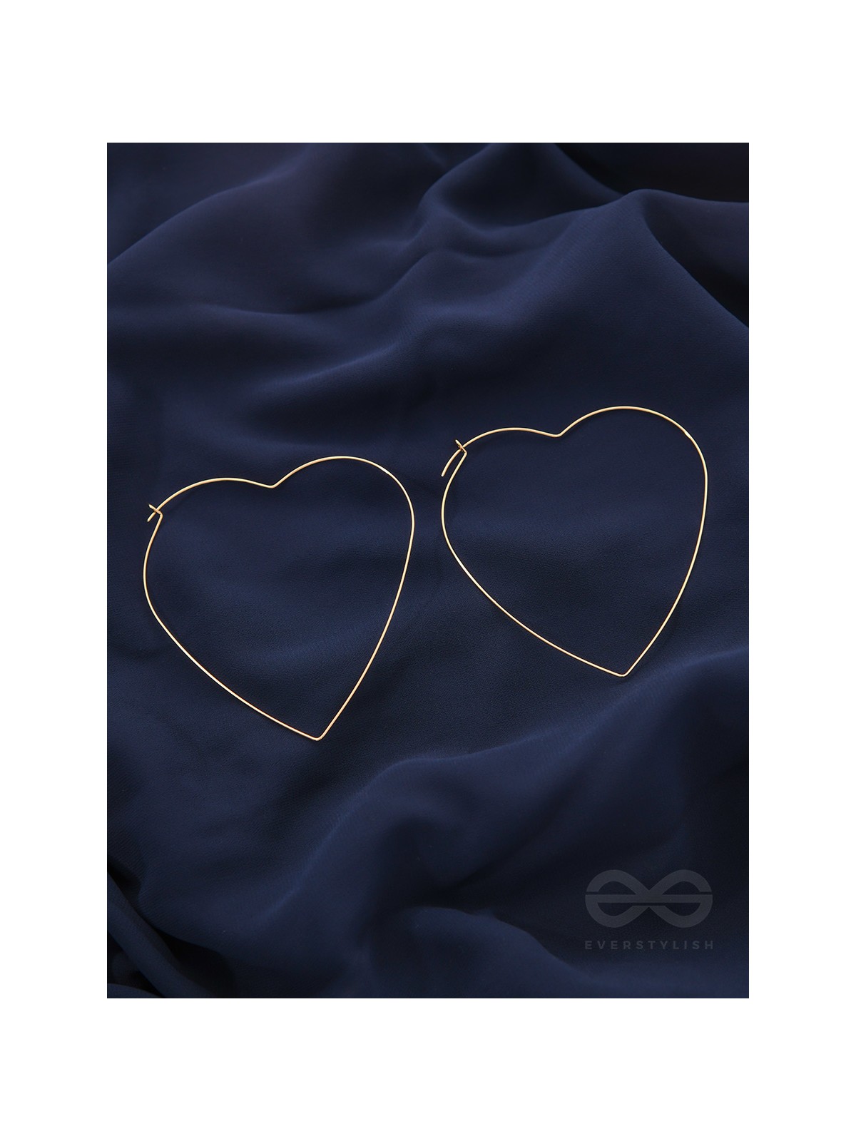 Seeking love from Universe, Oversized Heart Hoops