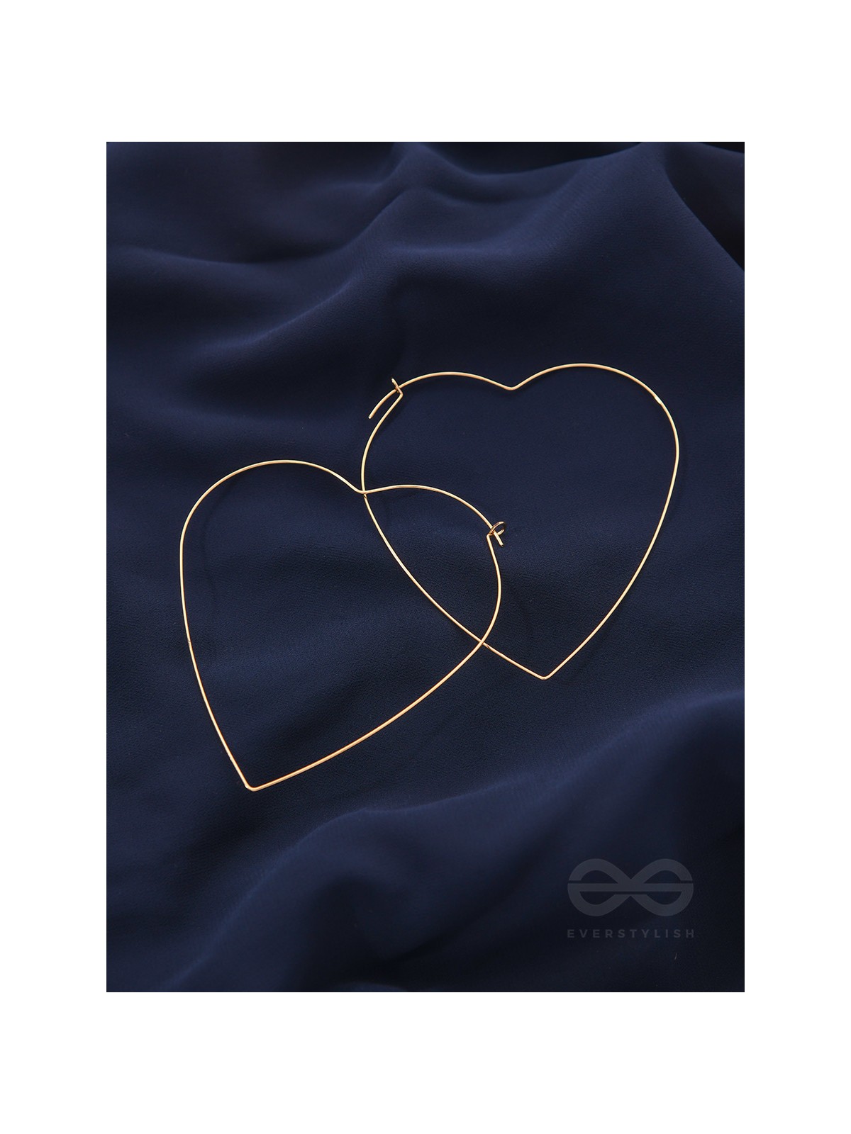 Seeking love from Universe, Oversized Heart Hoops
