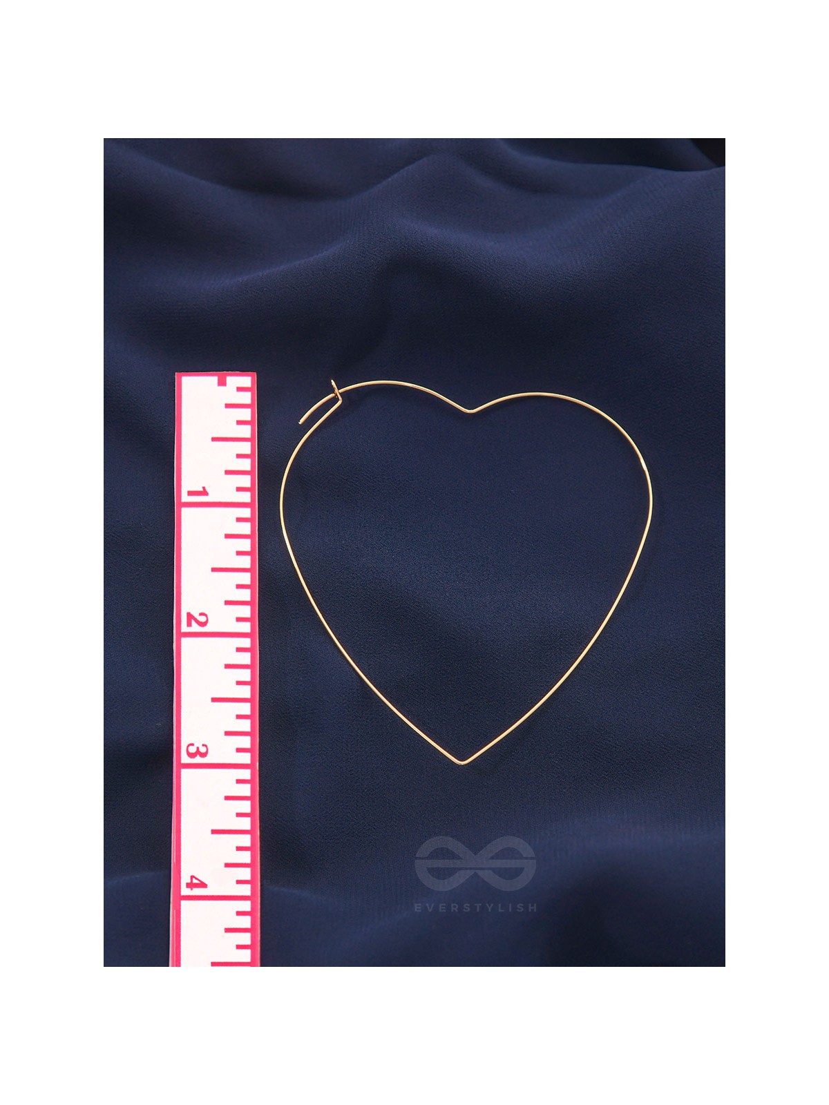 Seeking love from Universe, Oversized Heart Hoops