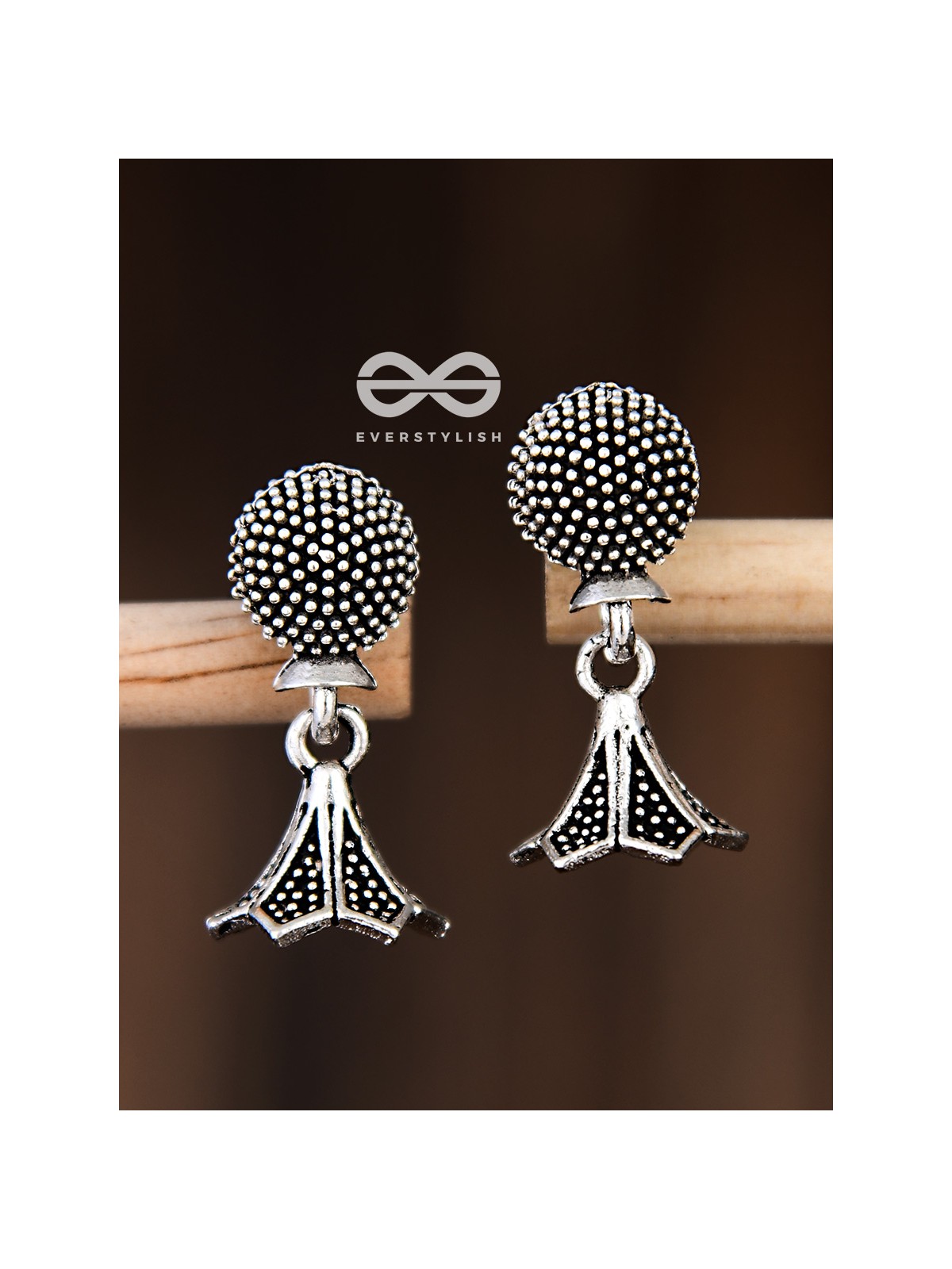 The Little Boho Trumpet Jhumkis - Tiny Trinket Earrings
