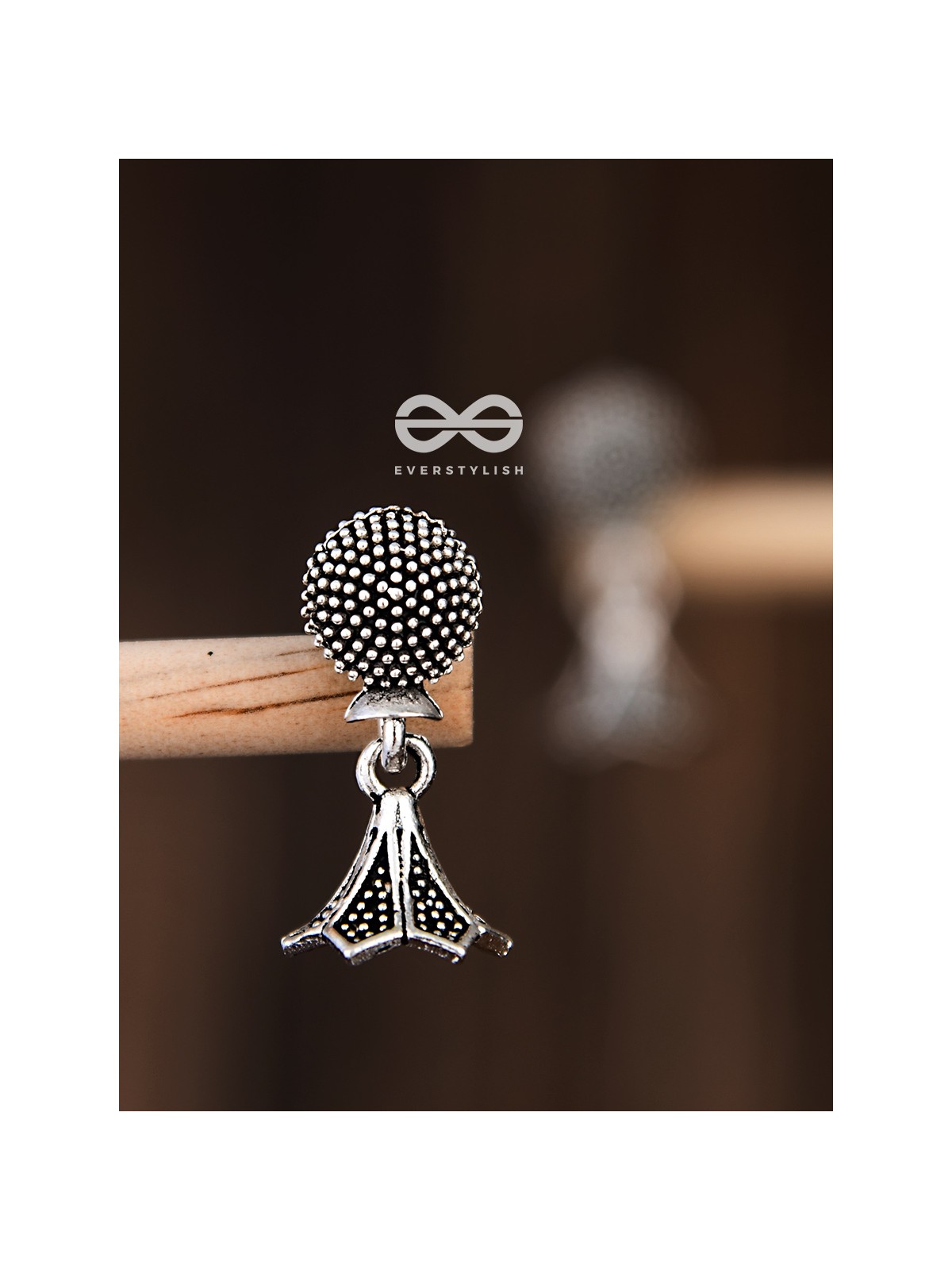 The Little Boho Trumpet Jhumkis - Tiny Trinket Earrings