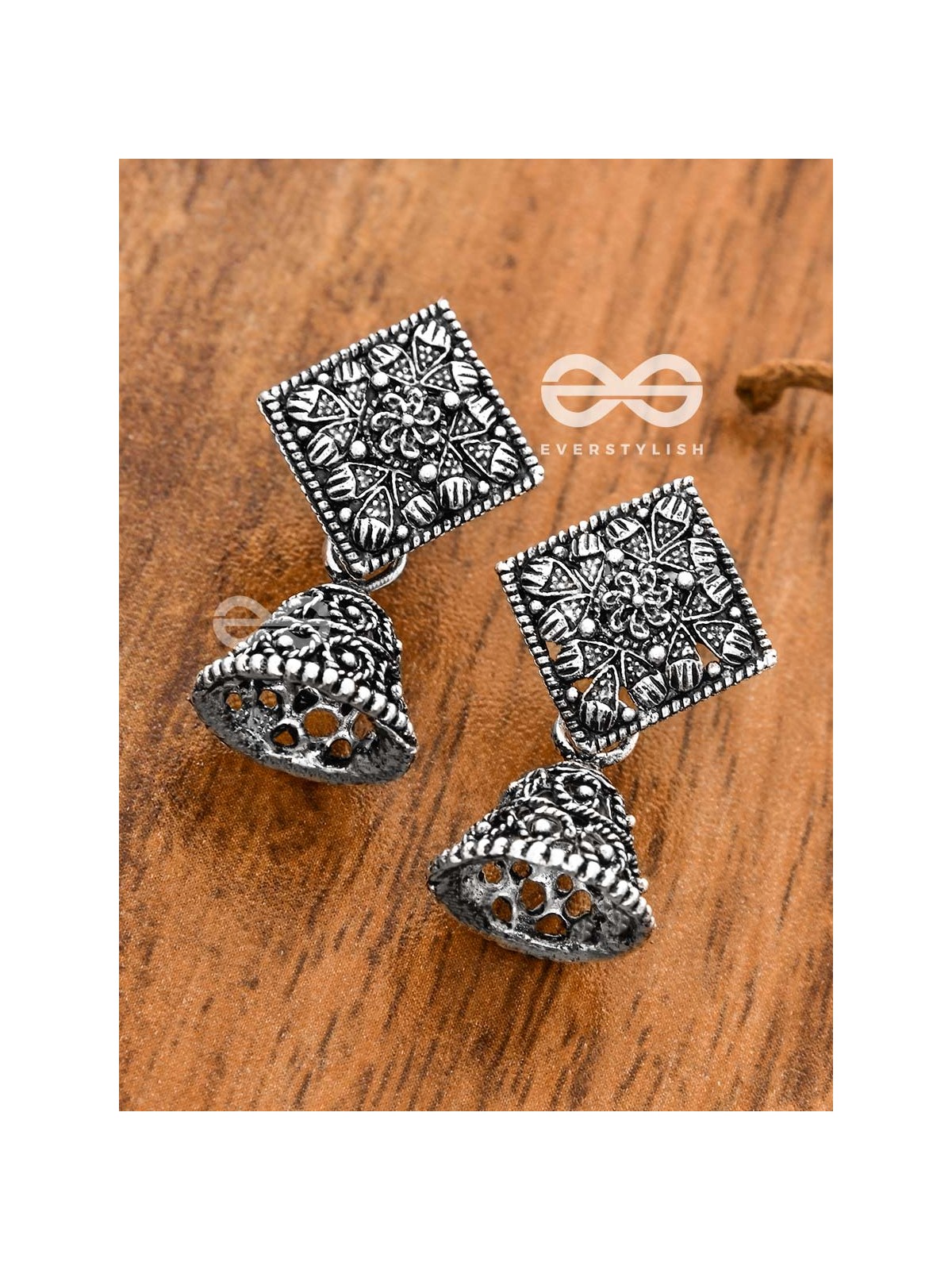 The Nature Artwork Jhumkis - Tiny Trinket Earrings