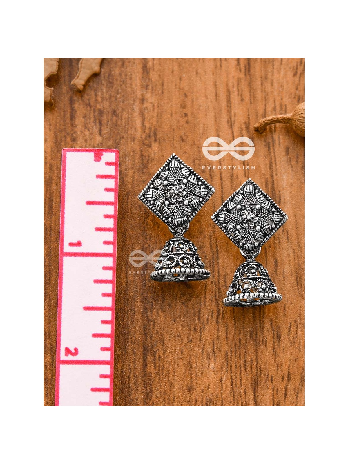 The Nature Artwork Jhumkis - Tiny Trinket Earrings