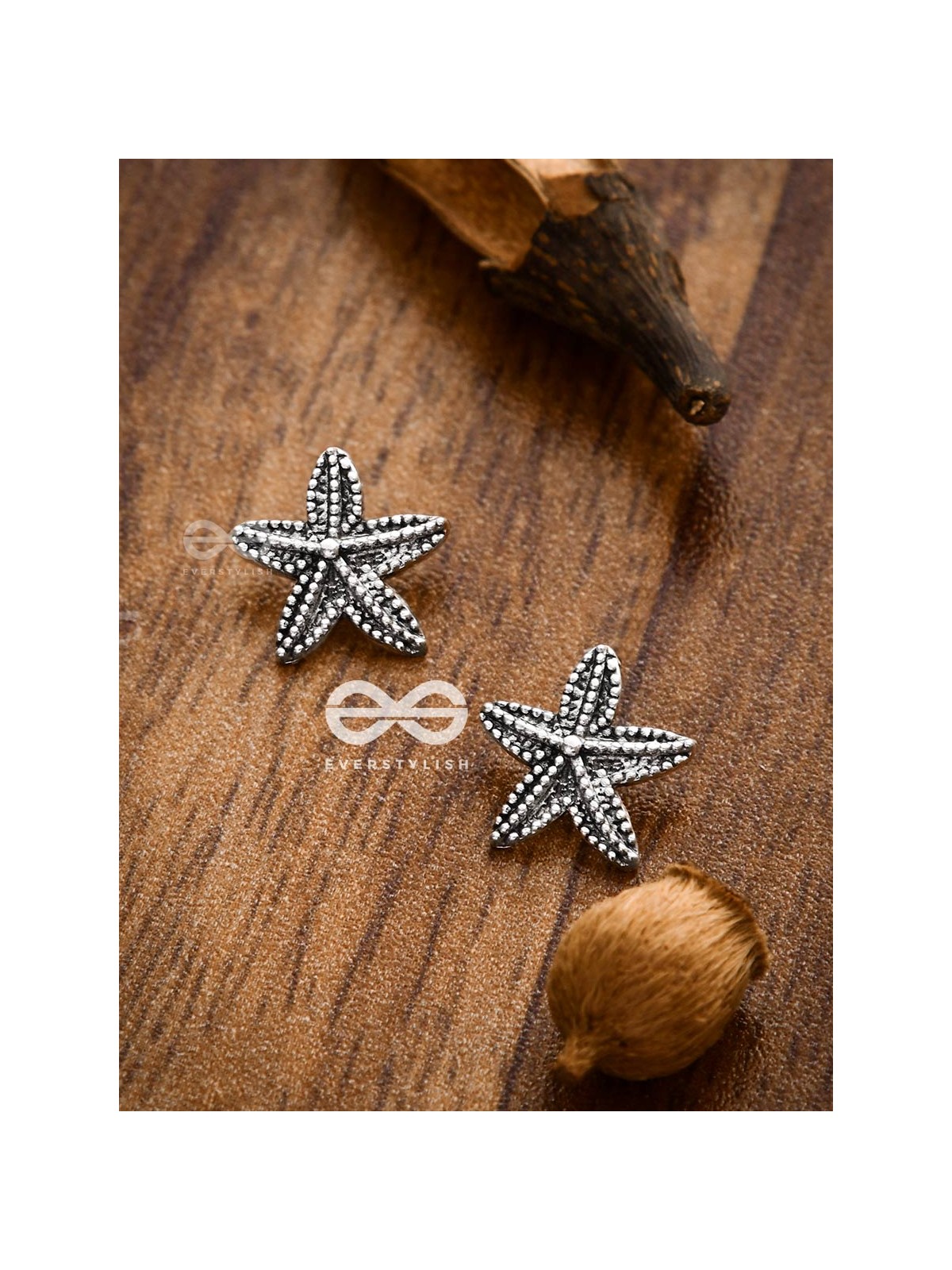 The Little Boho Starfish Studs - Tiny Trinket Earrings
