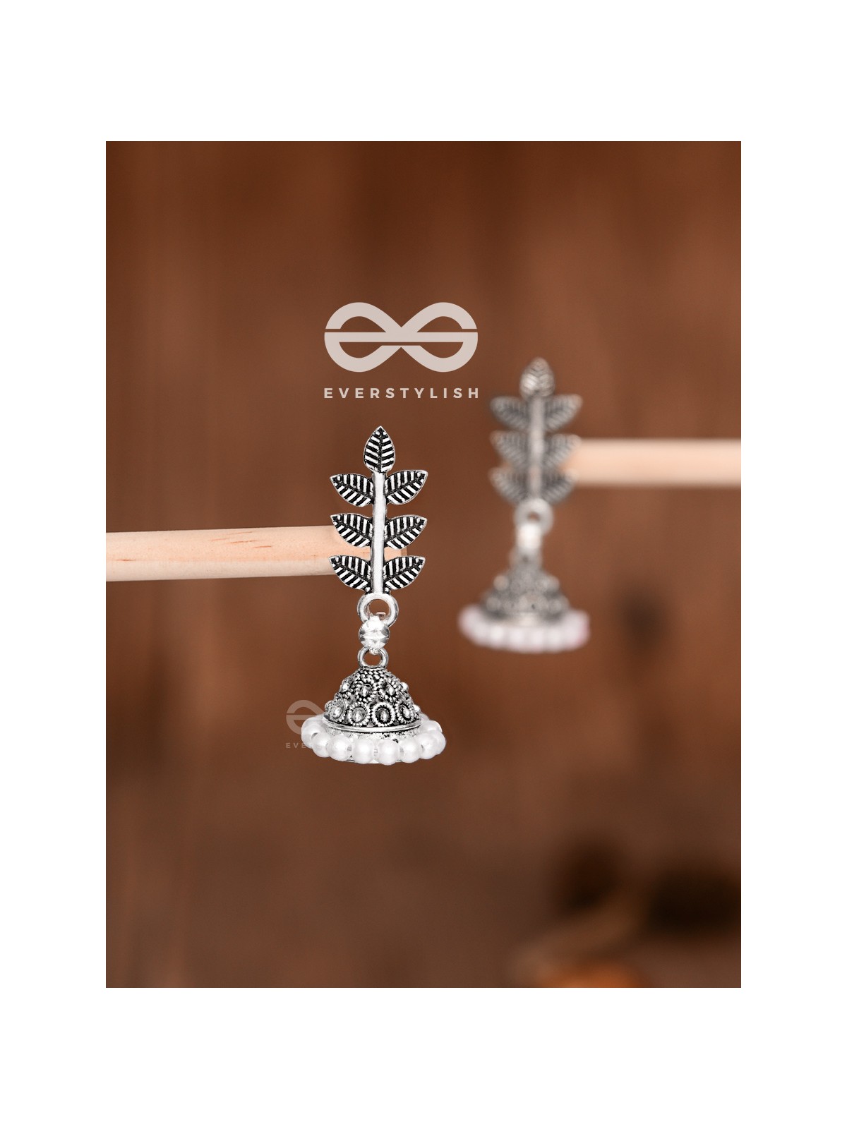 The Little Branch Pearl Jhumki - Tiny Trinket Earrings