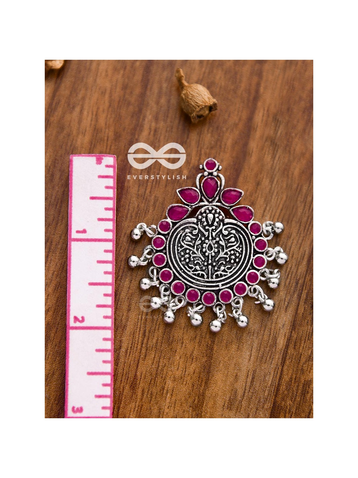 The Bohemian Intrigue (Ruby Red) - Embellished Oxidised Collection