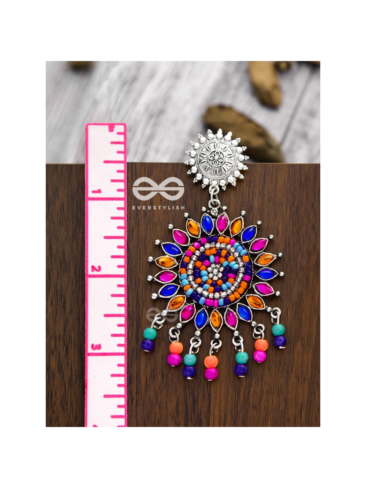 The Delightful Dreamy Danglers (Multicoloured)- The Embellished Oxidised Collection