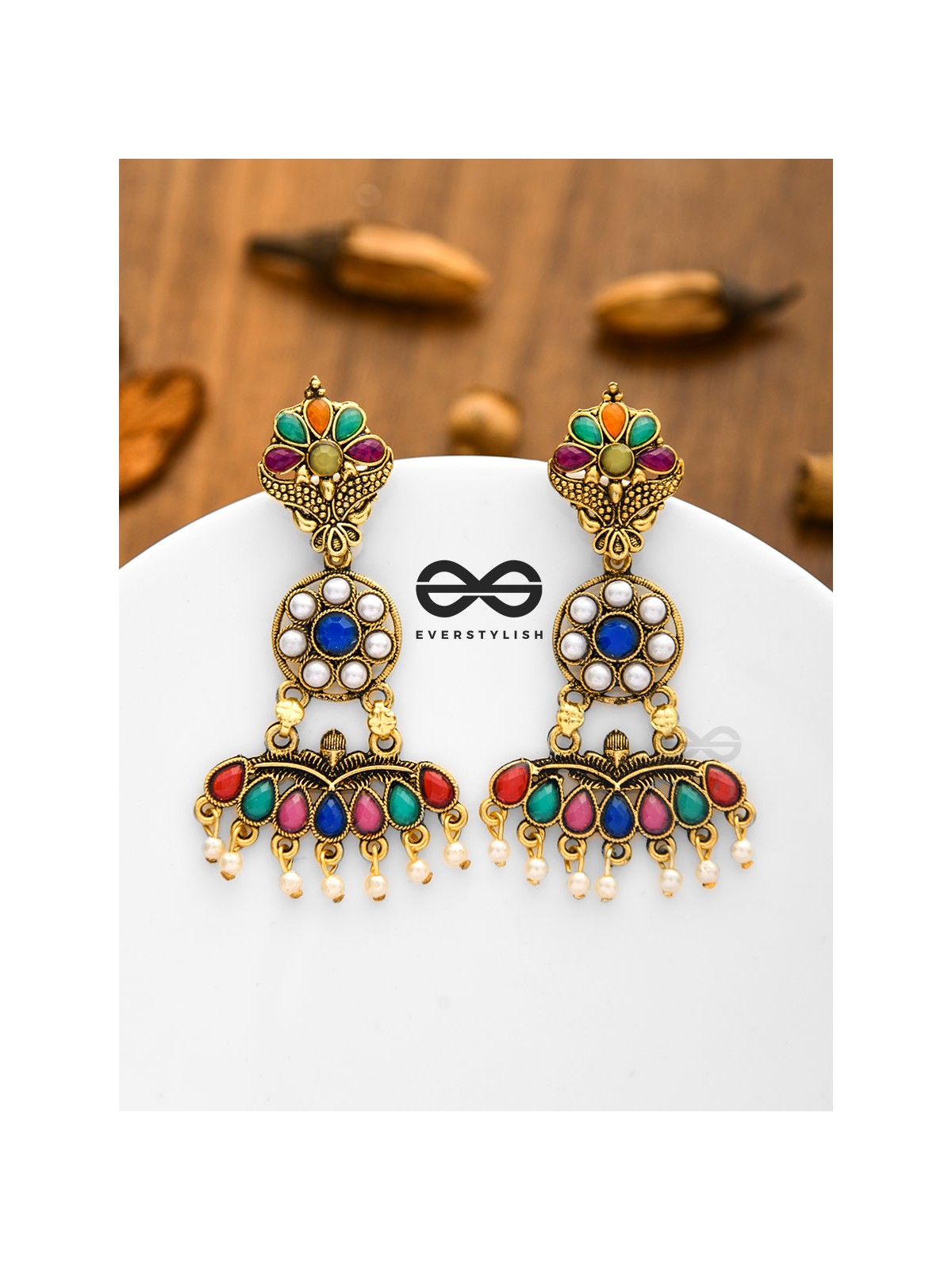 My Gorgeous Self - Statement Multicoloured Earrings