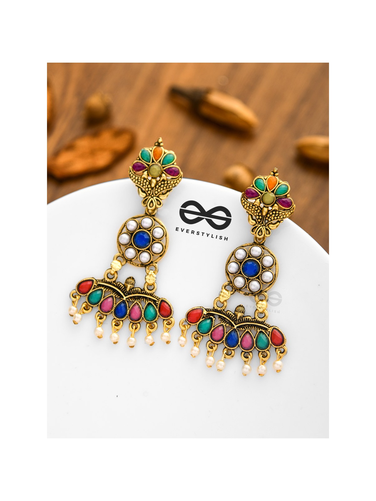 My Gorgeous Self - Statement Multicoloured Earrings