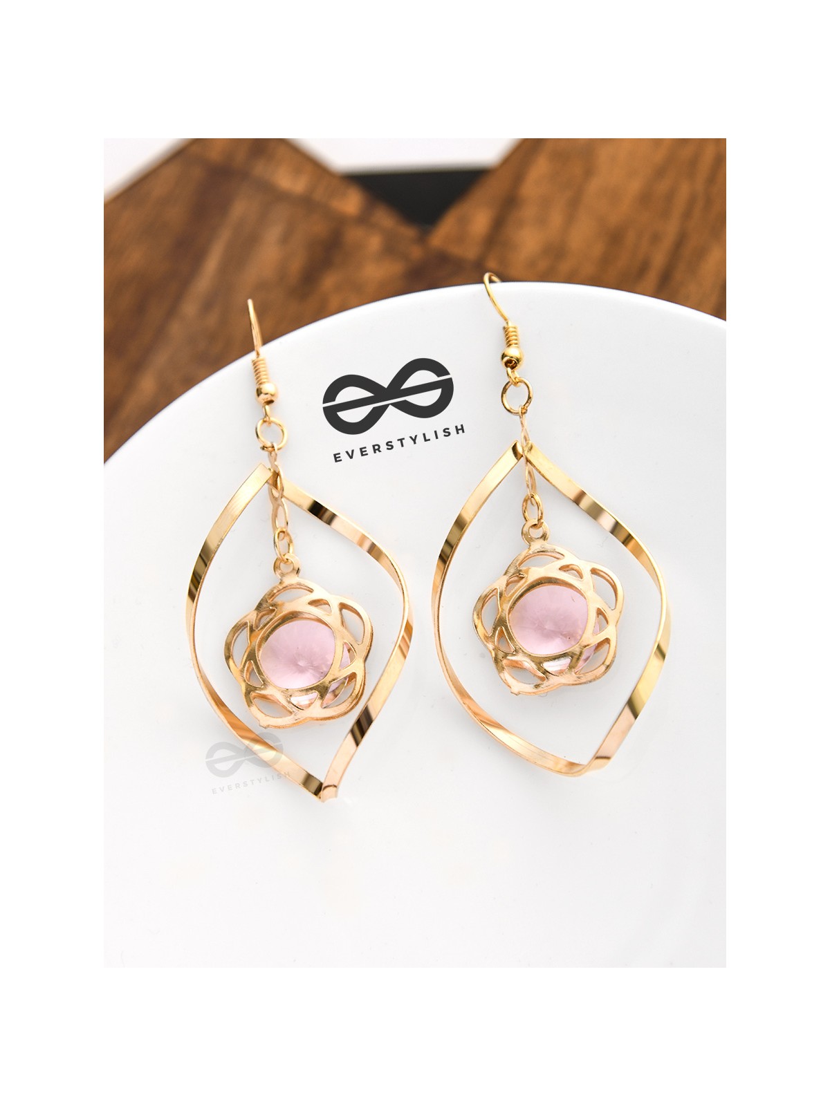 A Star-Studded Twist (Flamingo Pink) -  The Golden Charm Collection