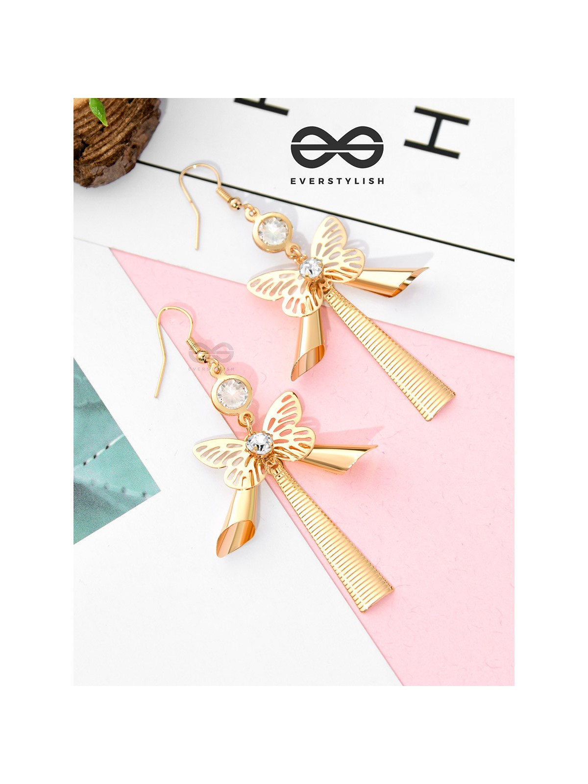 The Beauteous Butterfly Charms - Casual Golden Danglers