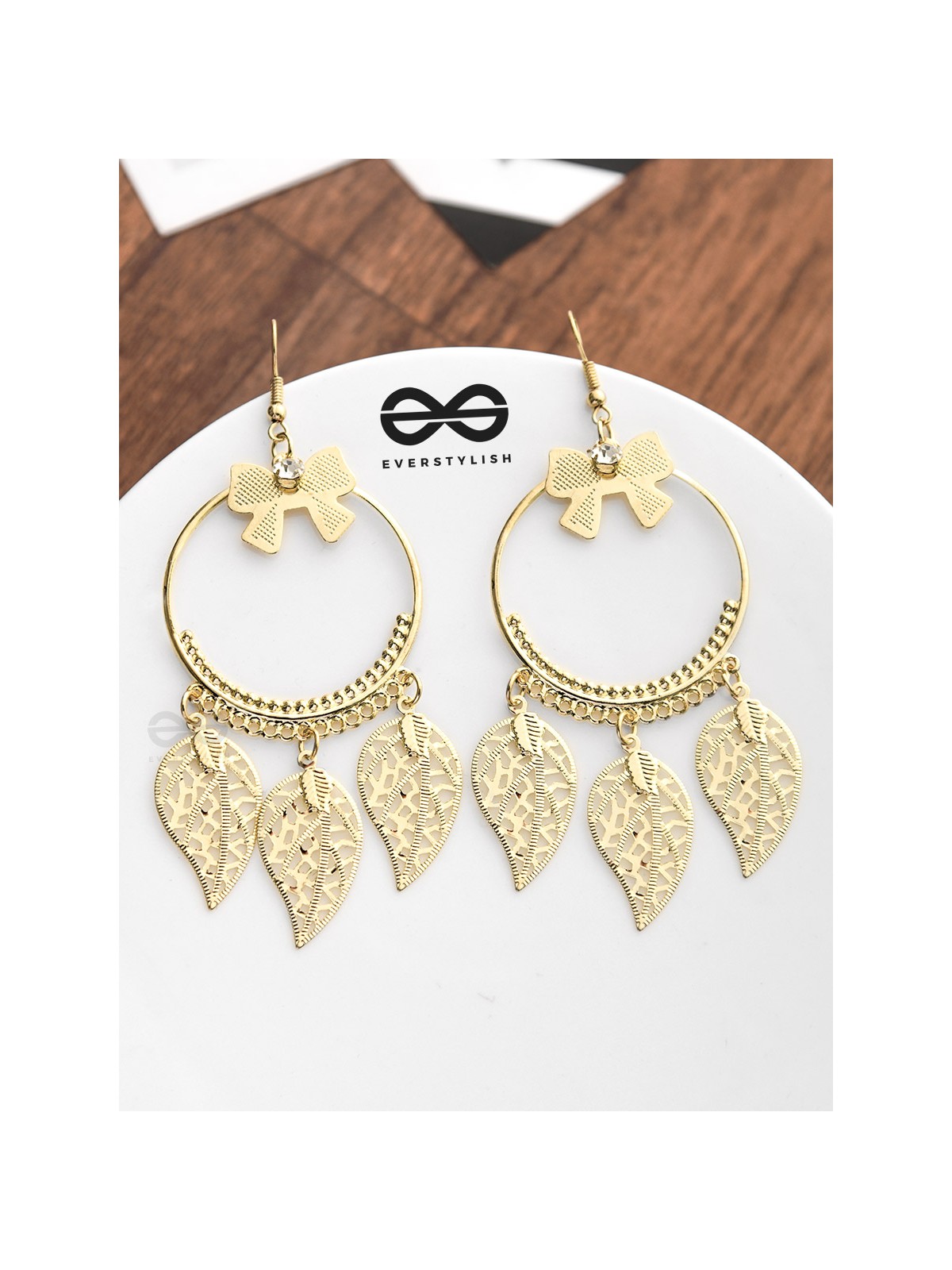 The Playful Charm - Golden Light-weight Earrings