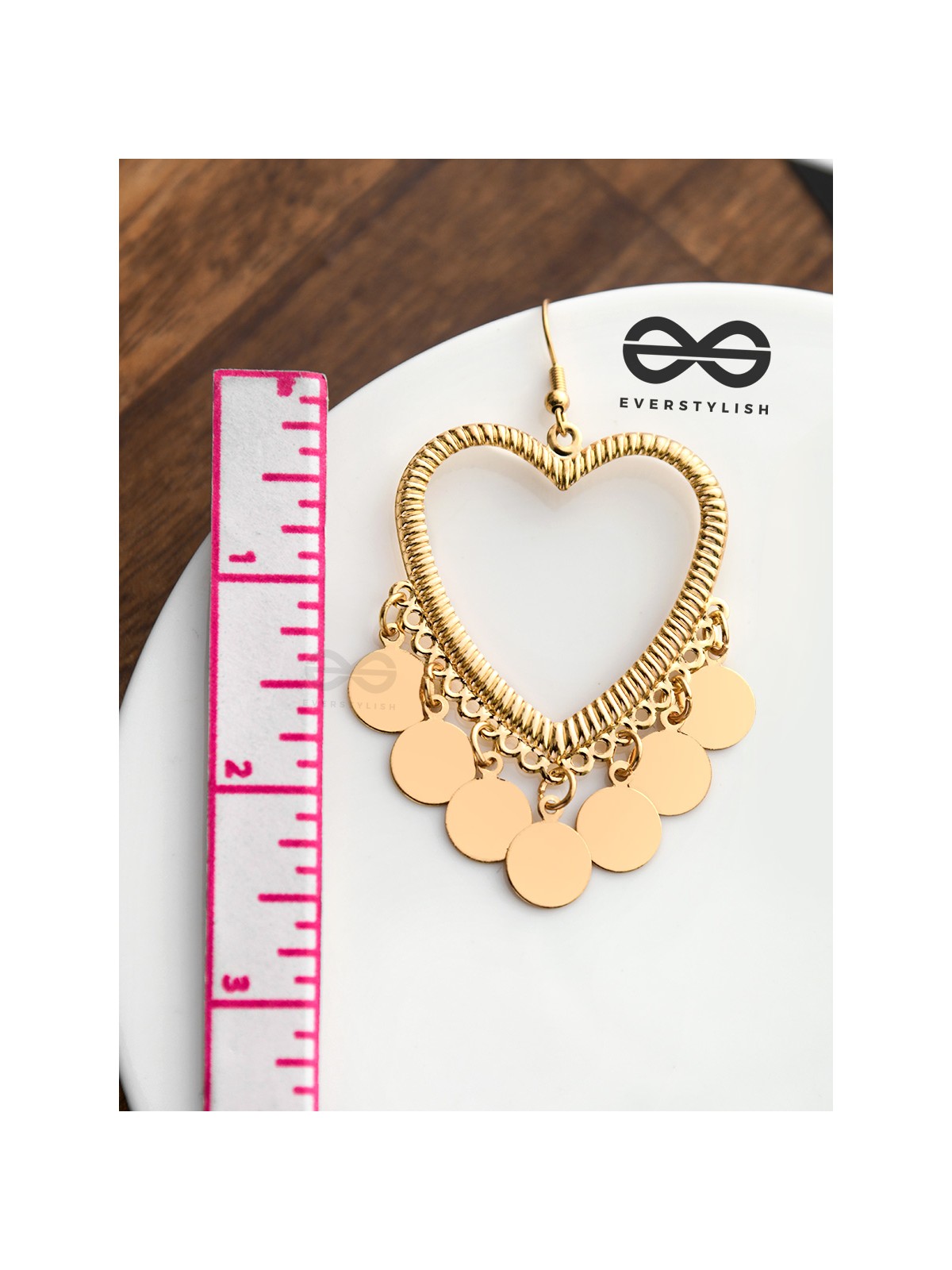 The Charming Heart Danglers - The Golden Charm Collection