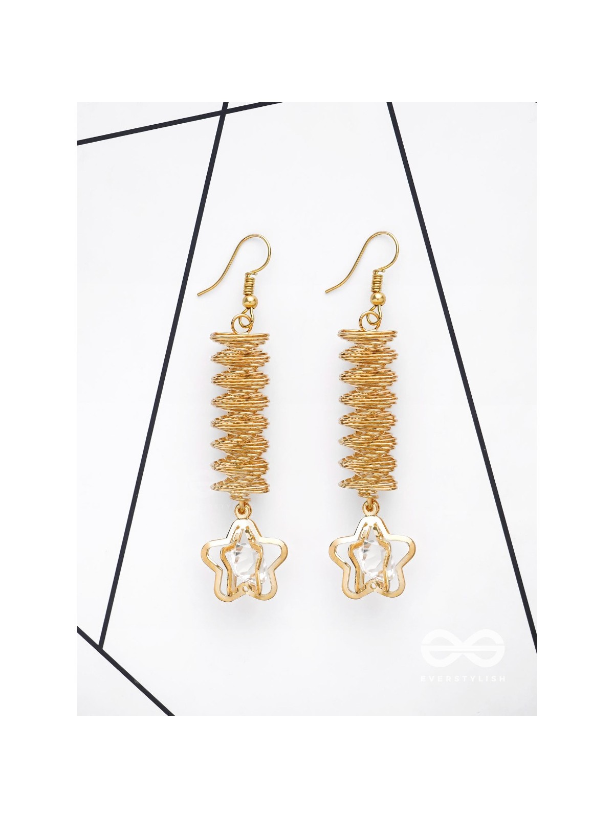 The Spiralling Studded Stars - The Golden Charm Collection